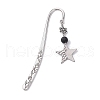 Star/Triangle/Heart 304 Stainless Steel Pendant Bookmarks AJEW-JK00288-4