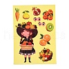 6Pcs Thanksgiving Day Cartoon Paper Self-Adhesive Picture Stickers STIC-C010-30-3