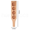 Flat Round & Square & Flower Wooden Press Mooncake Molds BAKE-SZ0001-02-6