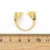 Brass Micro Pave Cubic Zirconia Adjustable Cuff Rings for Women RJEW-U053-02G-5