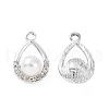 Alloy Crystal Rhinestone Pendants ALRI-C008-47P-1