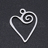 Non-Tarnish 201 Stainless Steel Pendants STAS-T054-JN770-1-1