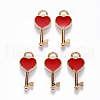 Alloy Enamel Pendants ENAM-S121-057C-2