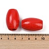 Spray Painted Wood Beads WOOD-F017-02B-3