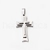 Tarnish Resistant 304 Stainless Steel Cross Pendants STAS-M185-33P-1