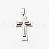 304 Stainless Steel Cross Pendants STAS-M185-33P-1