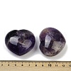 Mother's Day Gifts Heart Natural Amethyst Palm Stone G-C186-03A-3