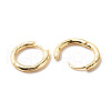 Brass Tubular Hoop Earrings for Women EJEW-G306-01G-2