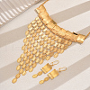 Luxurious Geometric Rectangle Oval Tassel Jewelry Set for Women's Party Wedding WF2314-5