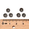 Brass Rhinestone Spacer Beads RB-A014-L6mm-01B-NF-2