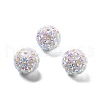 Opaque Acrylic Beads OACR-A035-01-2