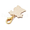 Dog Alloy Enamel Pendant Decorations HJEW-JM02659-5