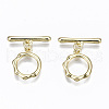 Brass Toggle Clasps KK-T057-073-NF-1