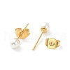 Plastic Imitation Pearl Stud Earrings X-STAS-D0001-03-G-B-2