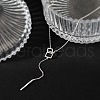 925 Sterling Silver Square Y Necklaces for Women FS-WGCF124-01-2