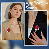 Cloth Flower Brooches JEWB-WH20001-03B-4