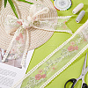 GOMAKERER 15 Yards Polyester Mesh Flower Ribbon OCOR-GO0001-23-7
