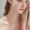 SUPERFINDINGS 12Pcs 2 Colors Brass Micro Pave Cubic Zirconia Charms KK-FH0007-76-7