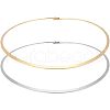 Unicraftale 2Pcs 2 Colors 304 Stainless Steel Wire Wrap Collar Necklaces Set for Women NJEW-UN0001-34-7