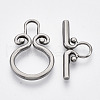 Non-Tarnish 304 Stainless Steel Toggle Clasps X-STAS-N087-07-1