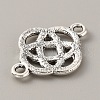Tibetan Style Alloy Knot Connector Charms FIND-CJC0007-41B-2