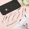 12Pcs Plastic Mobile Dustproof Plugs & Mobile Straps PALLOY-GL00012-5