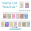 Olycraft 150G 15 Styles AB Color Plated 3D Nail Art Glass Mini Ball Beads MRMJ-OC0003-95-2