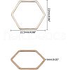 Olycraft Brass Linking Rings KK-OC0001-02-2