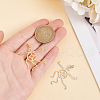   2 Colors 925 Sterling Silver Pendant Irregular Cabochon Settings STER-PH0002-02A-3