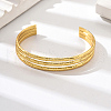 Stainless Steel Triple Layer Cuff Bangles SQ5868-2