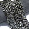 Natural Snowflake Obsidian Beads Strands G-K389-B65-01-2