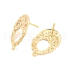 Rack Plating Brass Stud Earring Findings KK-M261-56G-2