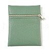 Imitation Leather Jewelry Storage Zipper Bags ABAG-G016-01C-06-1