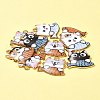 10Pcs Rack Plating Alloy Enamel Pendants FIND-FS0002-53B-9