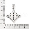 304 Stainless Steel Pendants STAS-R225-11AS-3