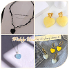 HOBBIESAY 24Pcs 6 Style Spray Painted Glass Pendants GLAA-HY0001-07-4