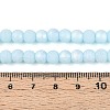 Frosted Opaque Glass Beads Strands GLAA-T032-P6mm-MBB10-4
