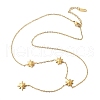 304 Stainless Steel Star Pendant Y Necklaces for Women NJEW-Q026-01G-4