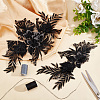 Flower Polyester Computerized Embroidery Sew on Ornament Accessories DIY-WH0366-39-6