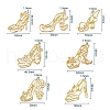 Zinc Alloy Open Back Bezel Pendants PALLOY-CJ0001-116-2