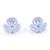 Resin Imitation Pearl Bead Caps X-RESI-N036-01A-4