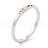 304 Stainless Steel Moon Phase Finger Ring for Women RJEW-A006-06P-3