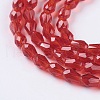 Faceted Glass Beads Strands GLAA-A036-F15-3