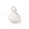 925 Sterling Silver Shell Shape Charms STER-D304-02S-1