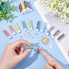 900Pcs 10 Colors 2-Hole Glass Seed Beads SEED-NB0001-54-5