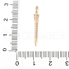 Brass Micro Pave Cubic Zirconia Pendants KK-Q096-04B-G-3