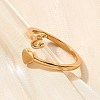Brass Cuff Rings for Women RJEW-U044-E-3