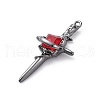 Gothic Rack Plating Alloy Pendants PALLOY-V002-14B-02-2