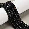 Natural Black Tourmaline Beads Strands G-NH0043-B02-01-1