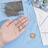 Unicraftale 800Pcs 304 Stainless Steel Flat Head Pins STAS-UN0058-94B-P-5